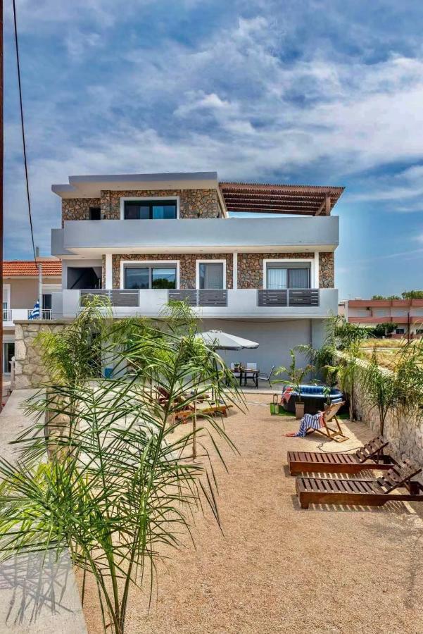 Odyssea Top View & Hot Jacuzzi Front Beach Kremastí Exterior foto